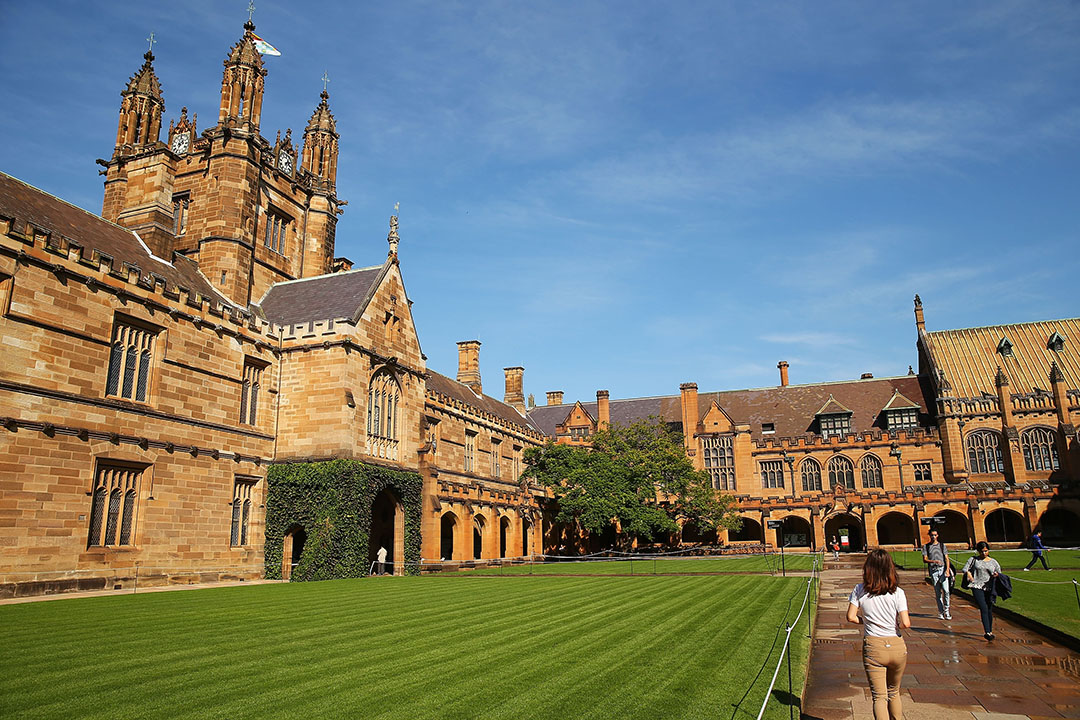 澳洲悉尼大学校园。摄:Brendon Thorne/GETTY