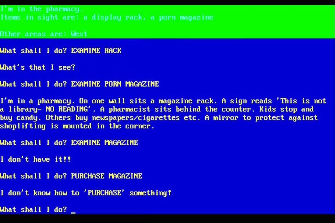 《Soft Porn Adventure》,早期 H Game,文字冒险类。