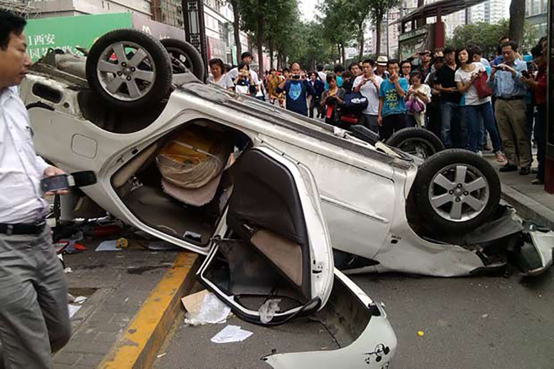 四年了,那個開日系車被「愛國青年」砸穿腦袋的中國人 。