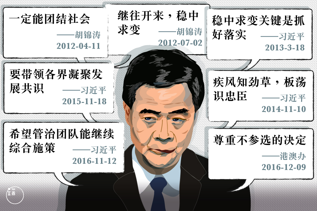 关于梁振英,中央这样说。