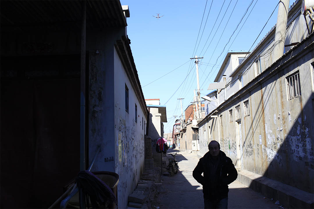 2014年1月12日,北京皮村小巷。