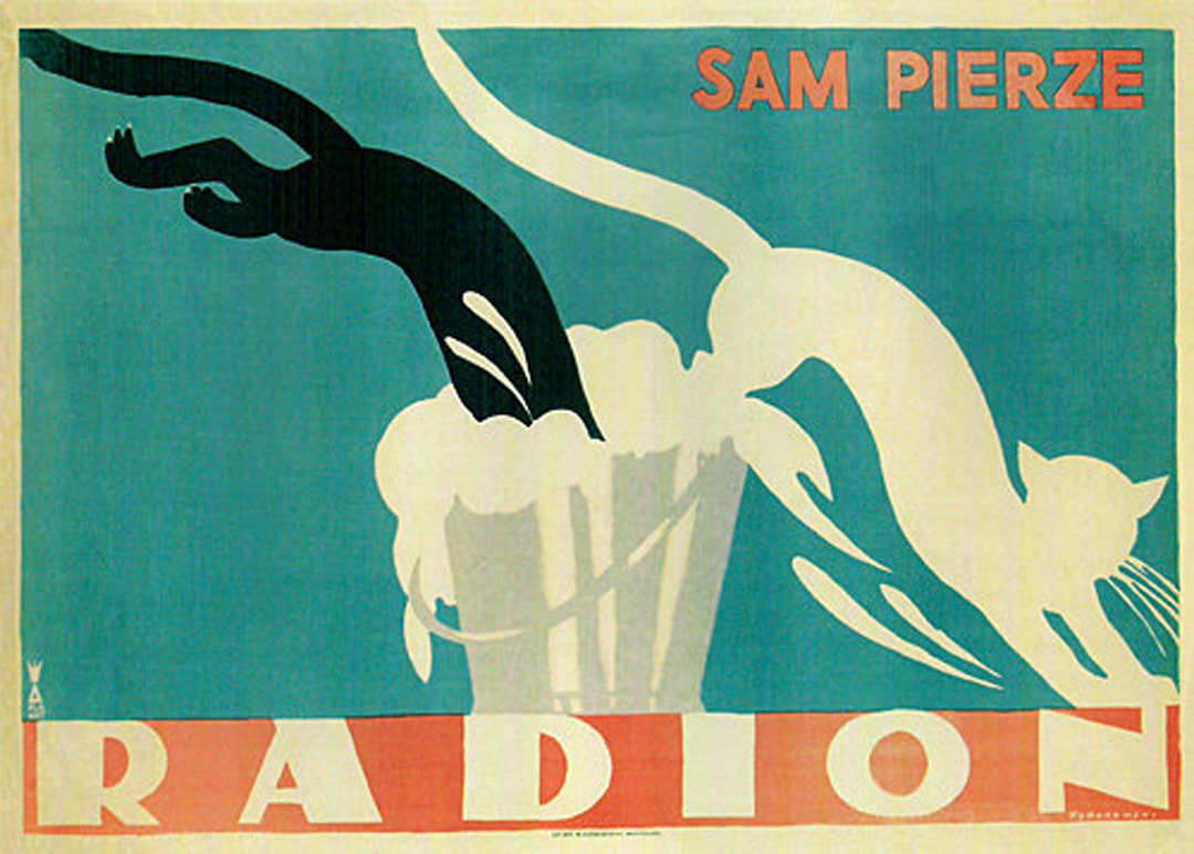 Tadeusz Gronowski為一款名為Radion的洗滌品創作的海報。