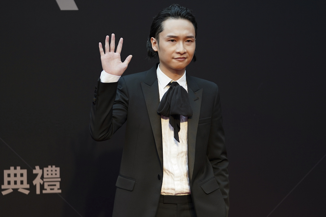 郭頂出席第二十八屆台灣金曲獎。  