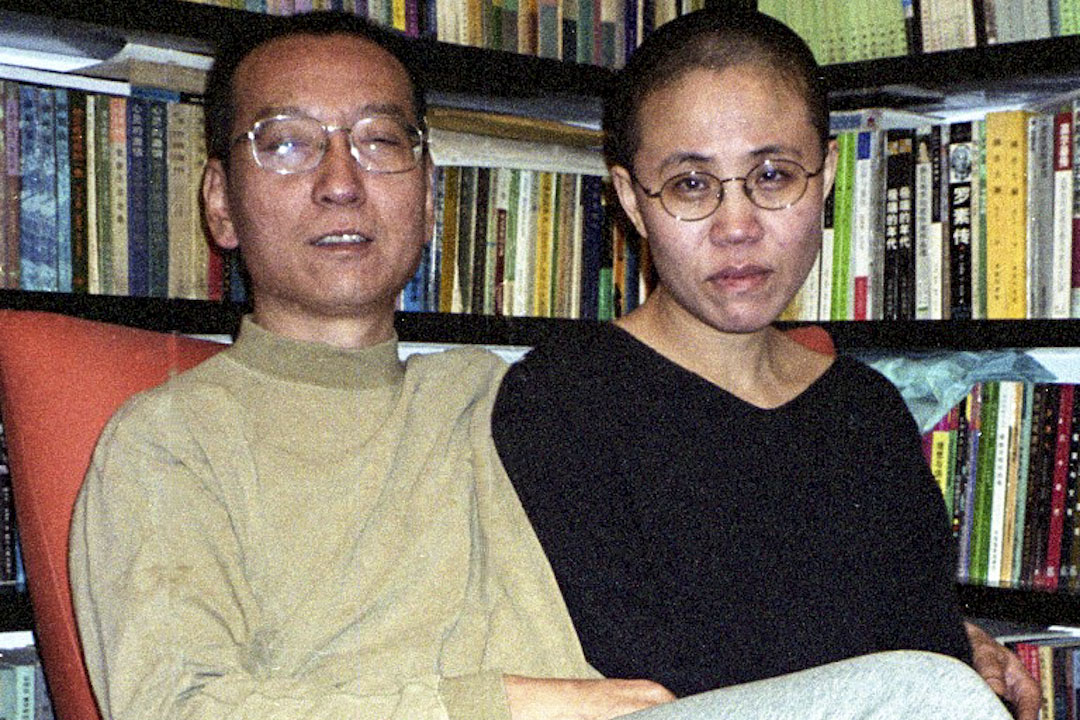 刘晓波和妻子刘霞。