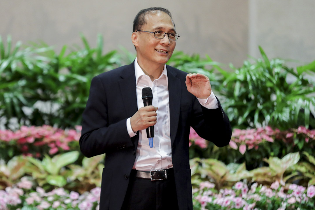 行政院長林全出席行政院惜別茶會並發言。