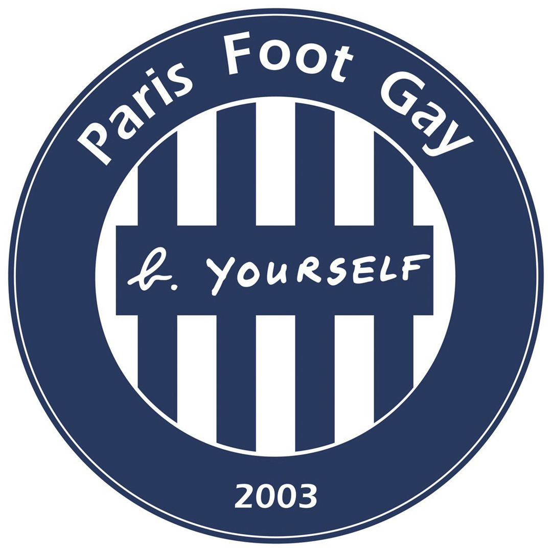 「巴黎同性戀足球俱樂部」（Paris Foot Gay）的隊徽。