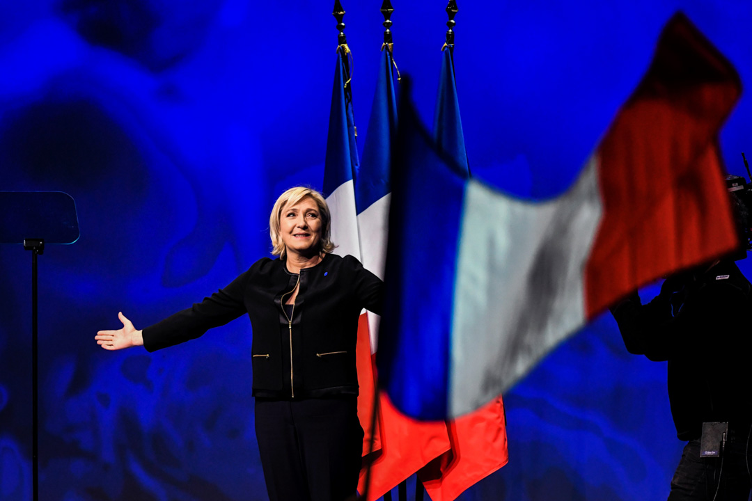 法国总统选举极右翼参选人玛琳勒庞(Marine Le Pen)。