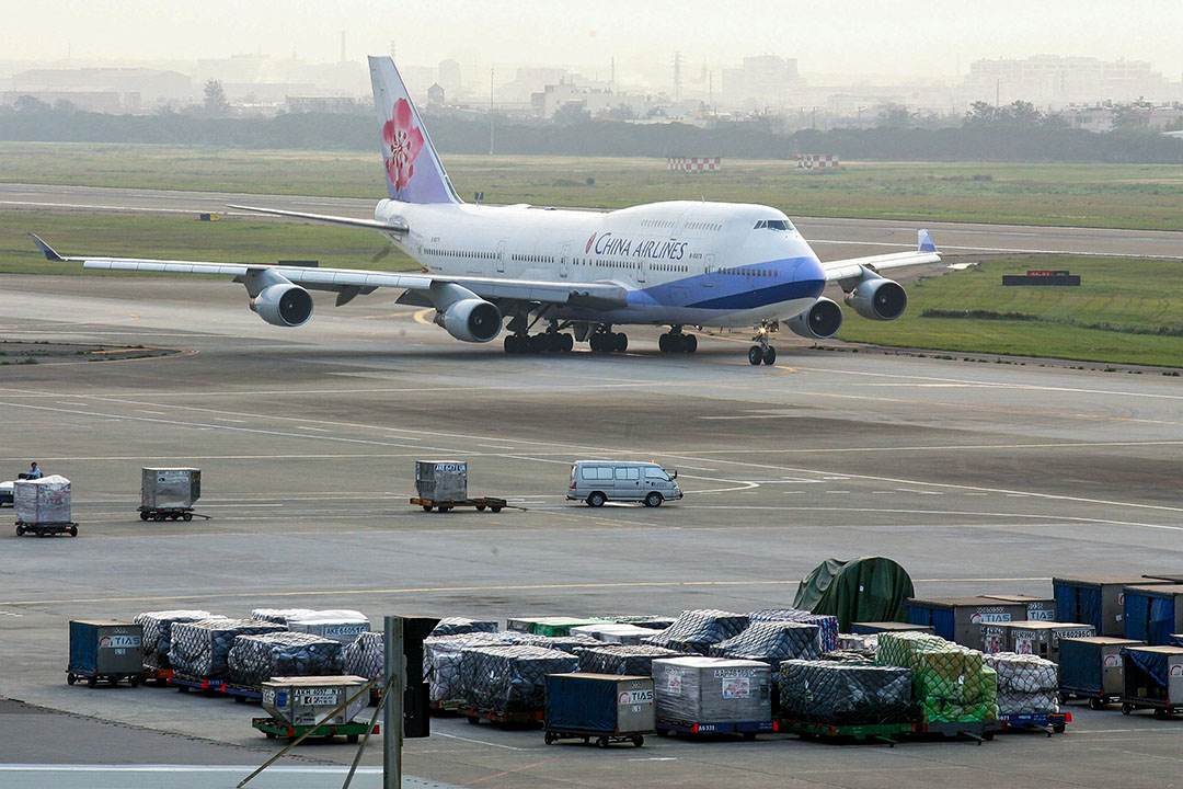 圖為一輛中華航空客機。 