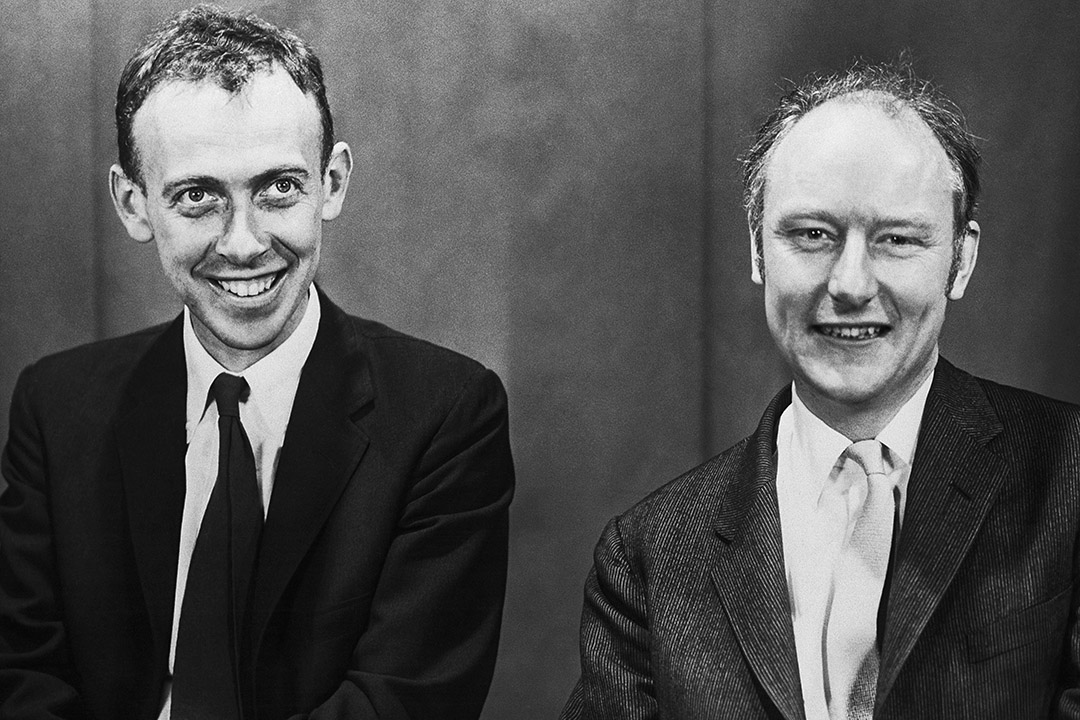 詹姆斯·沃森和克里克(Francis Crick)。