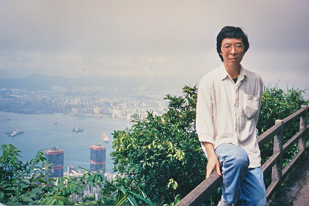 吳仁華來香港後的照片。