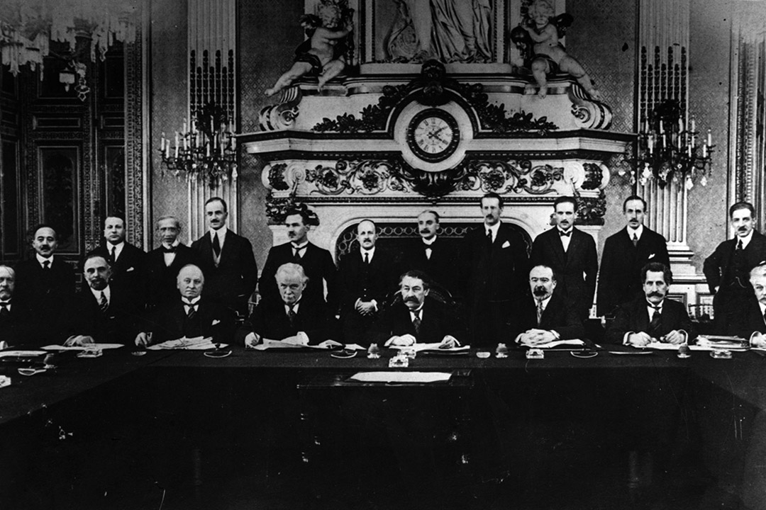 1919年,巴黎和平会议。
