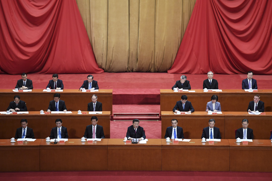 2019年4月30日,国家主席习近平在北京人民大会堂举行的纪念五四运动百年庆典的仪式上发表讲话,