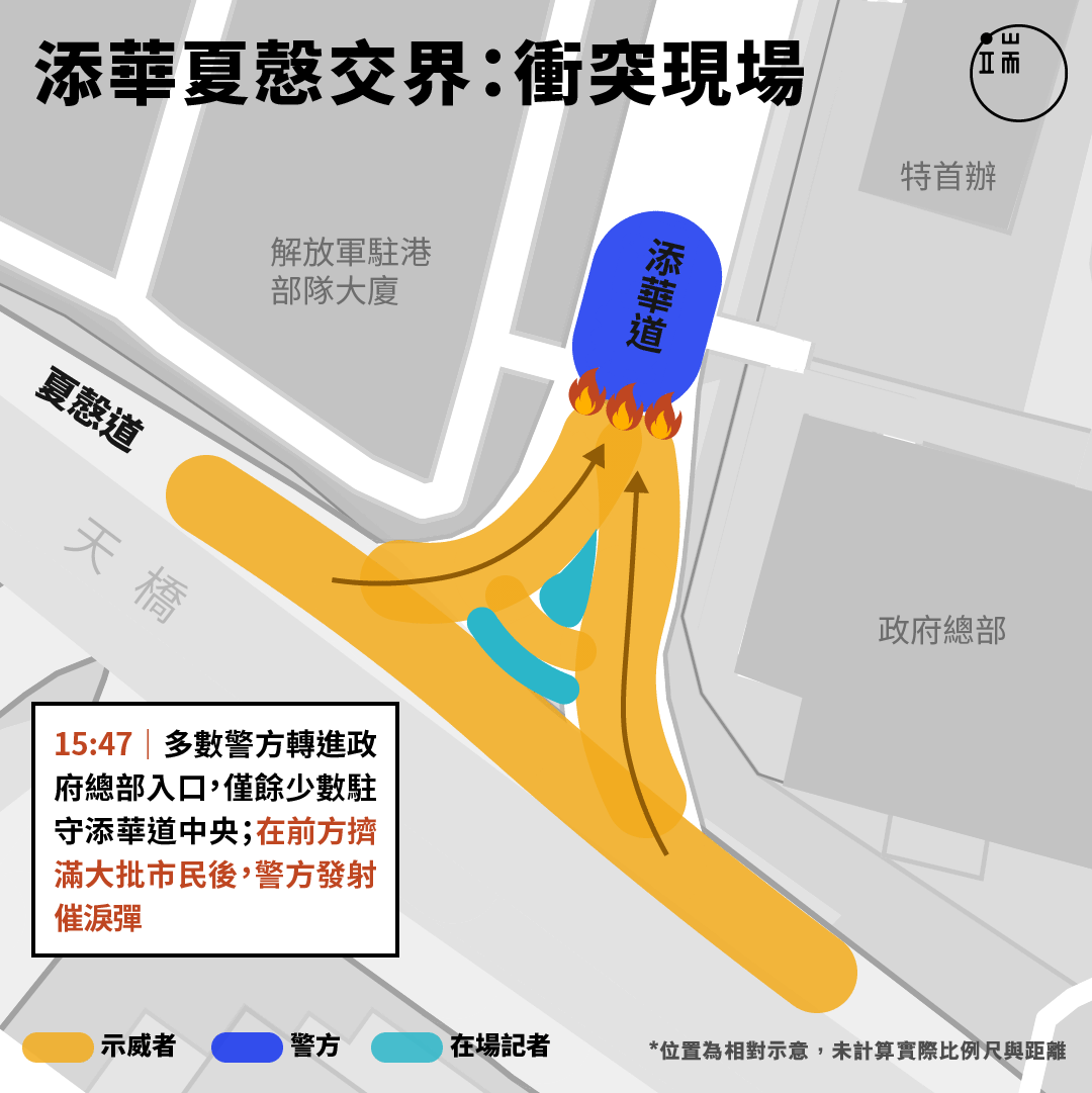 添華夏慤交界:衝突現場。