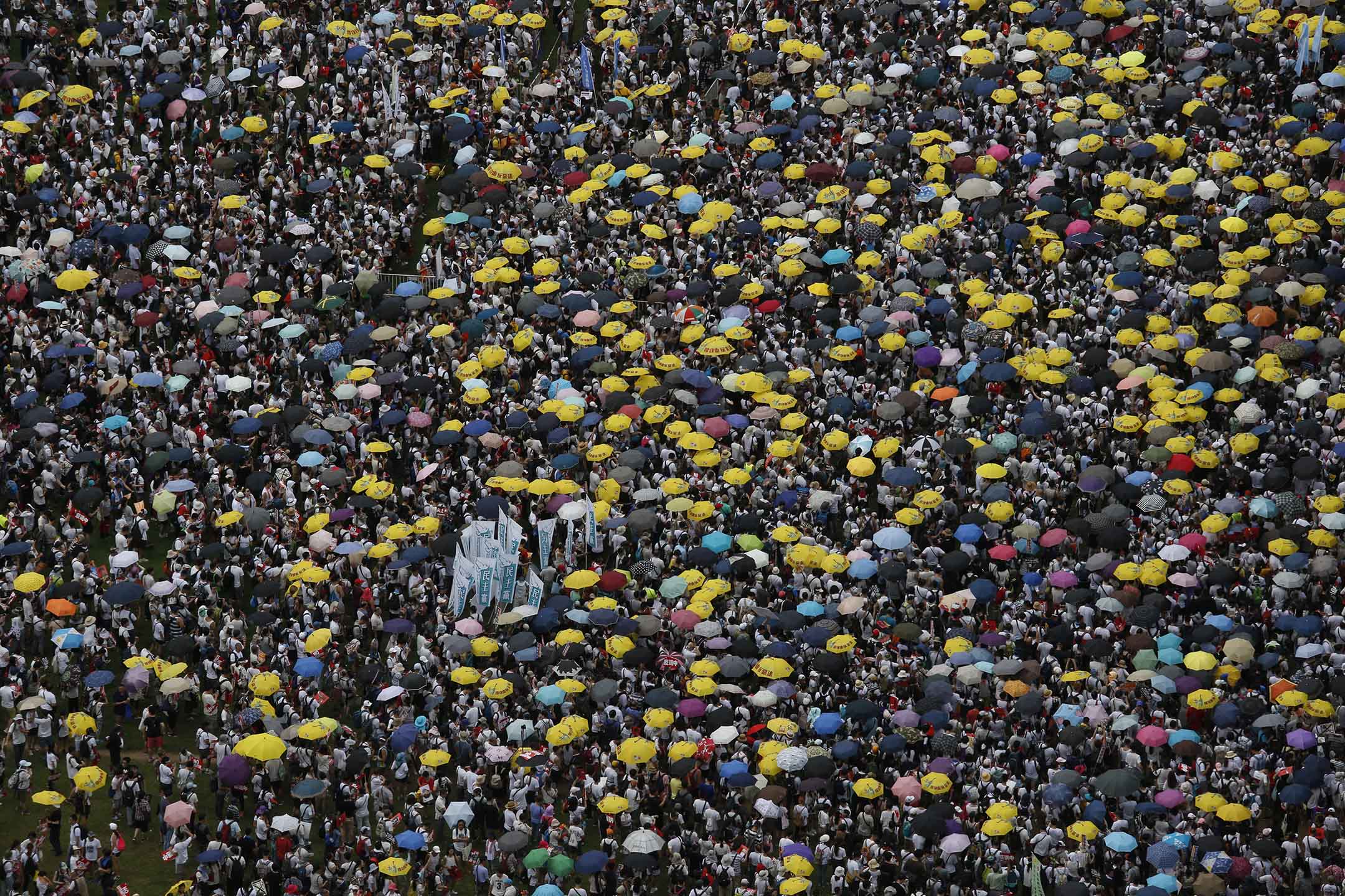 2019年6月9日,香港举行“反送中”游行。