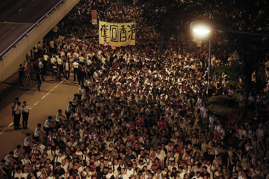 2019年6月9日,民间人权阵线发起“反送中”游行。