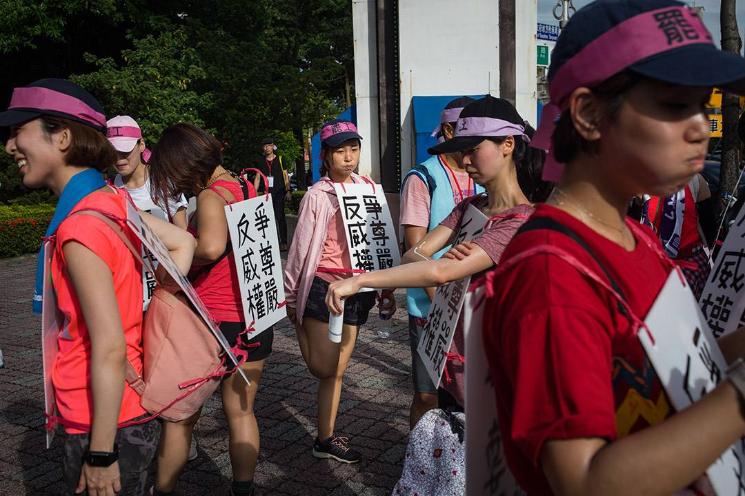 2019年7月5日,長榮工會發起苦行,由桃園南崁遊行到台北總統府。