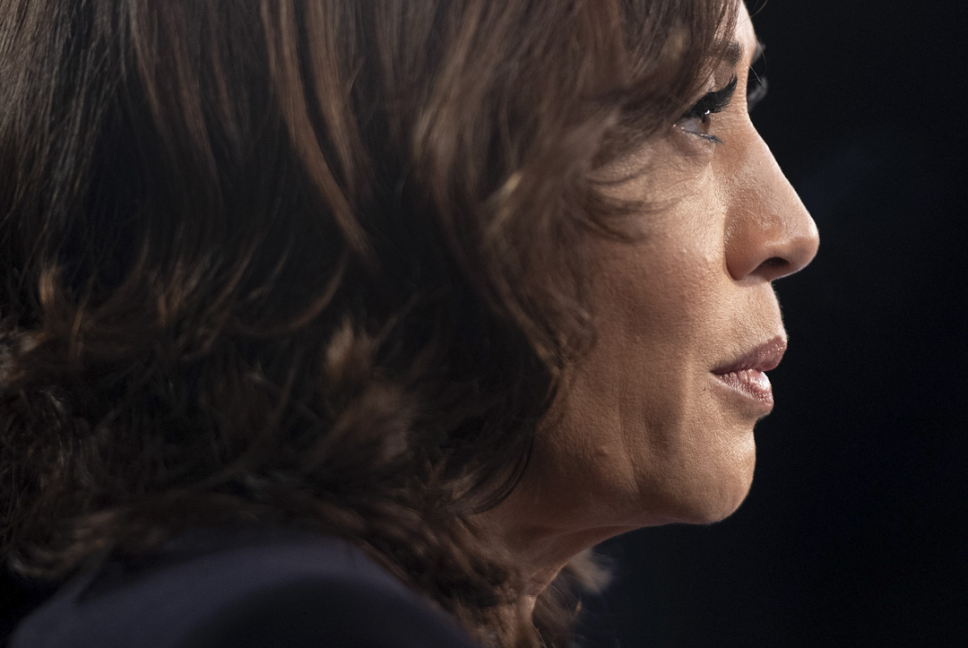 2019年6月27日,美国民主党初选辩论,贺锦丽(Kamala Harris)。
