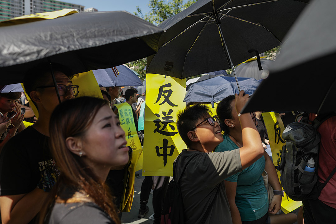 2019年8月5日,黃大仙罷工集會。
