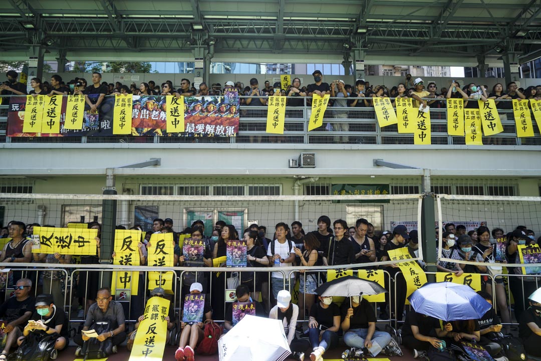 2019年8月5日,旺角罷工集會。