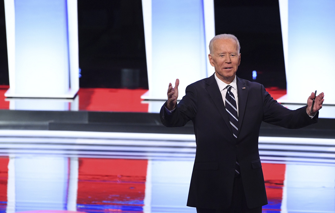 参与民主党总统初选候选人,前副总统拜登(Joe Biden)。