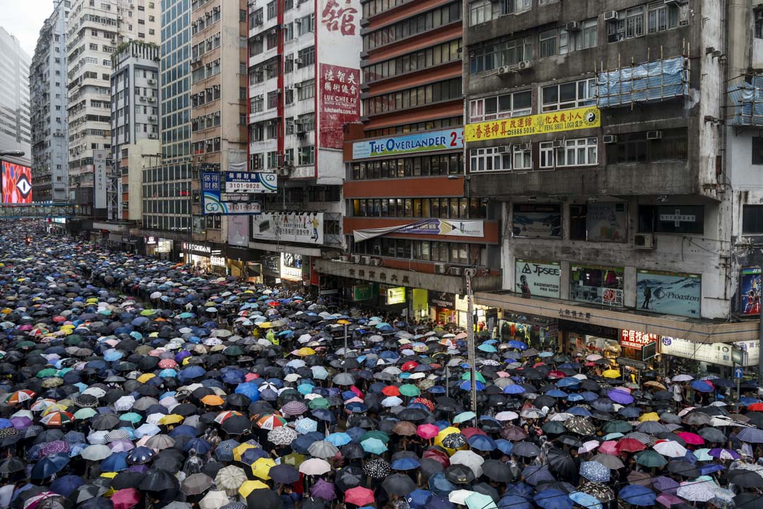 2019年8月18日,民陣發起主題為「止黑暴,制警亂」的流動集會。