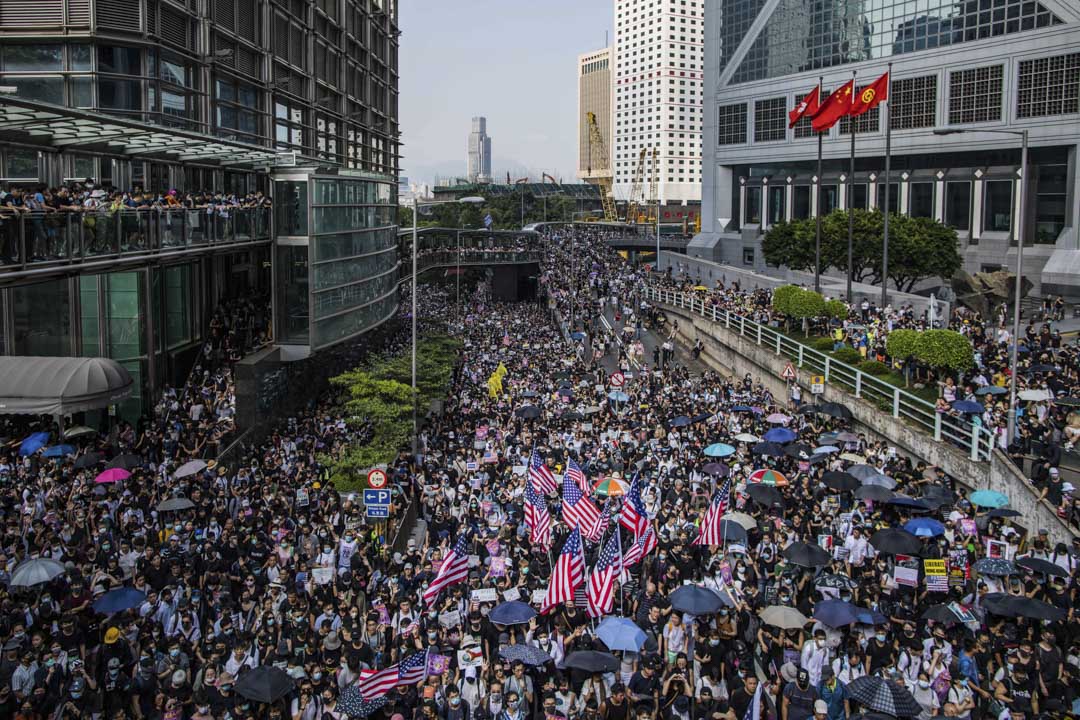 2019年9月8日,有網民發起在中環遮打花園舉行「香港人權與民主祈禱會」,隨後遊行至美國駐港總領事館。