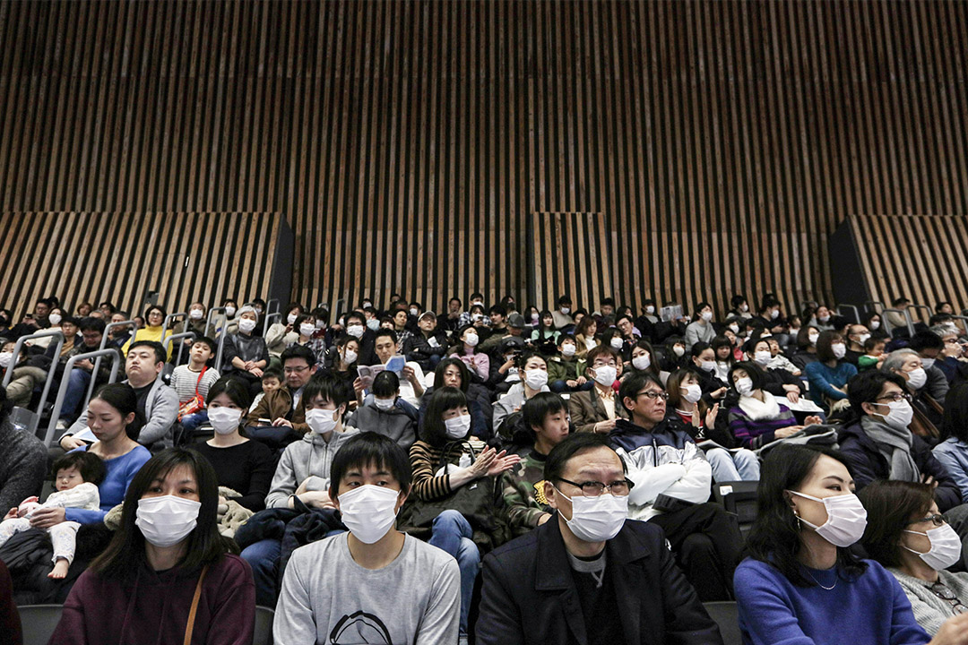 當地時間2020年2月2日,日本東京,有明體育館落成,並舉行開幕式,該場館將作為奧運排球和殘奧輪椅籃球的比賽場地。