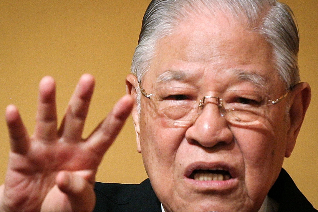 2007年6月7日,台湾前总统李登辉在日本东京大仓饭店发表演讲。