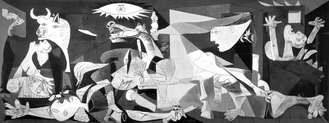 畢加索的作品《格爾尼克》(Guernica)。