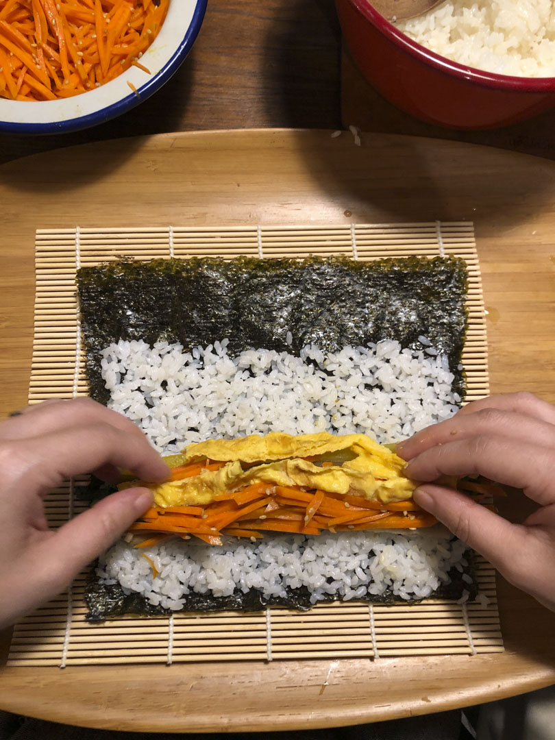 韓式紫菜卷。