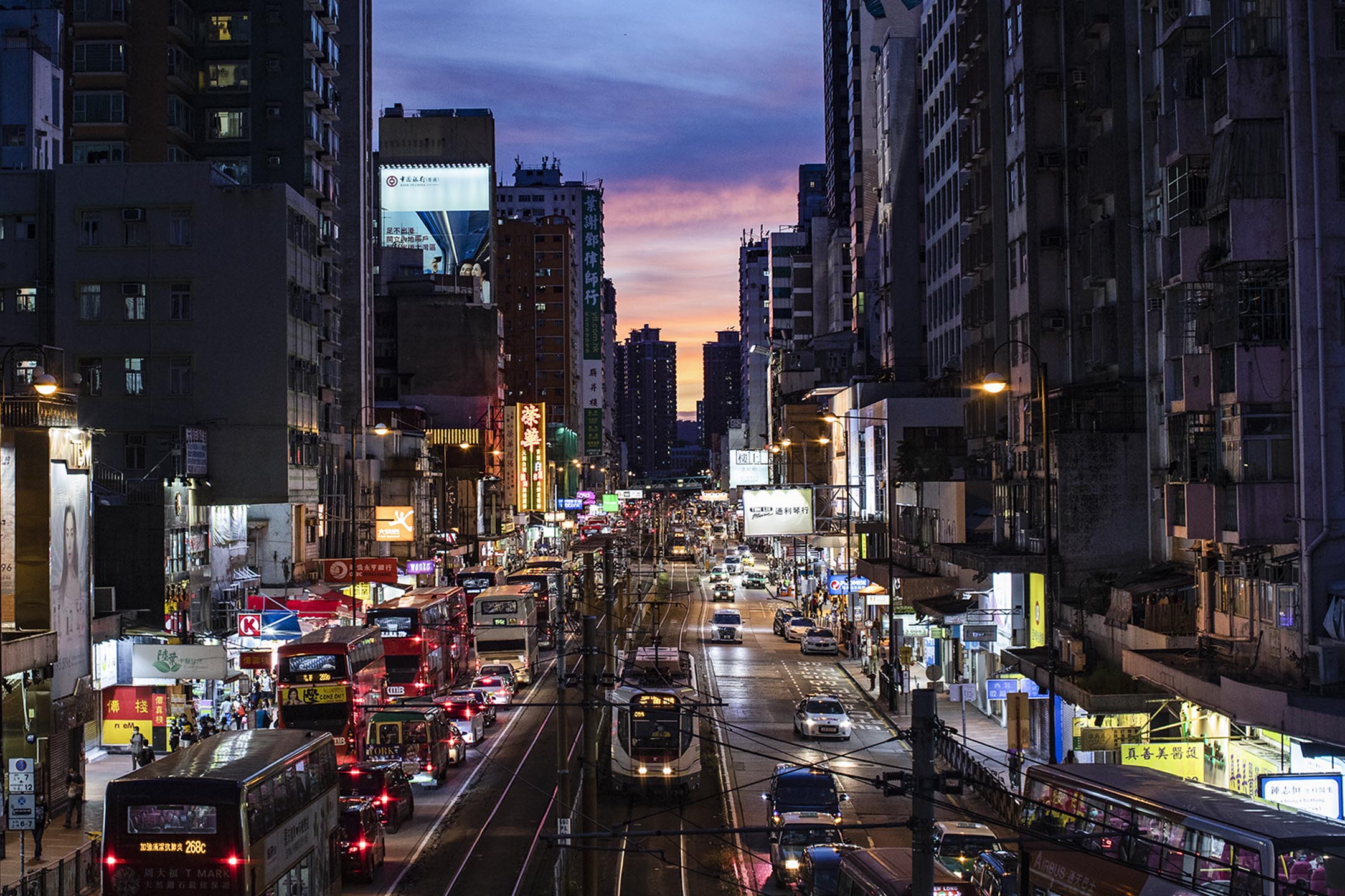 2020年7月16日,元朗的黃昏。