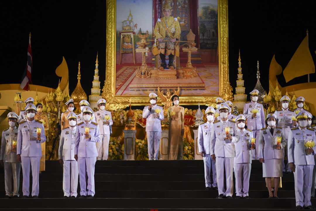 泰国总理巴育在新泰王哇集拉隆功(Maha Vajiralongkorn)诞辰68周年庆祝仪式上。