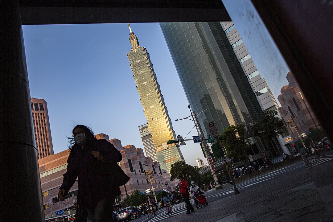 2020年4月19日,台北信義區。