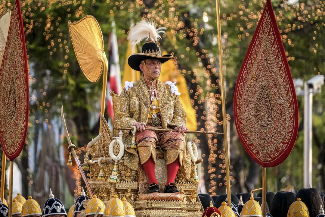 2019年5月5日泰國曼谷,泰國國王瑪哈·瓦吉拉隆功(Maha Vajiralongkorn)也被稱為拉瑪十世(Rama X)在加冕典禮期間。