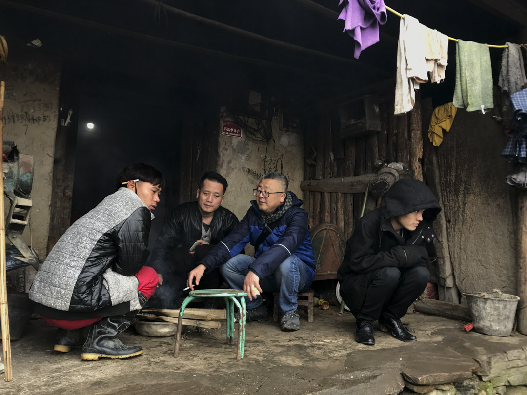 李一凡在《殺馬特我愛你》的拍攝現場。