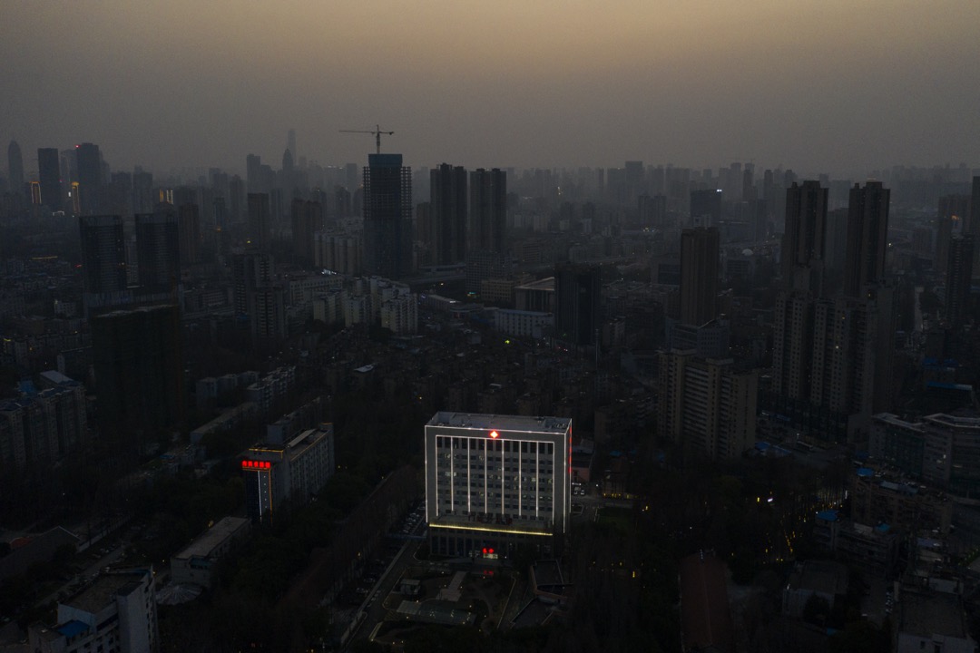 2020年3月1日,武漢封城期間的一家醫院。