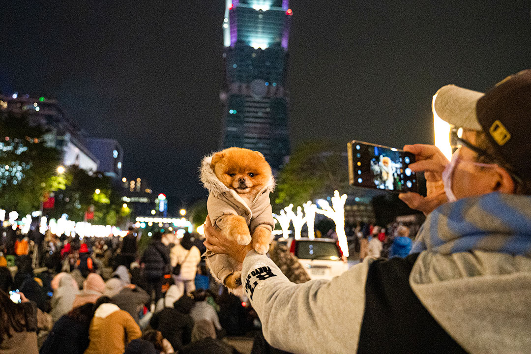 2020年12月31日,台北跨年倒数活动。
