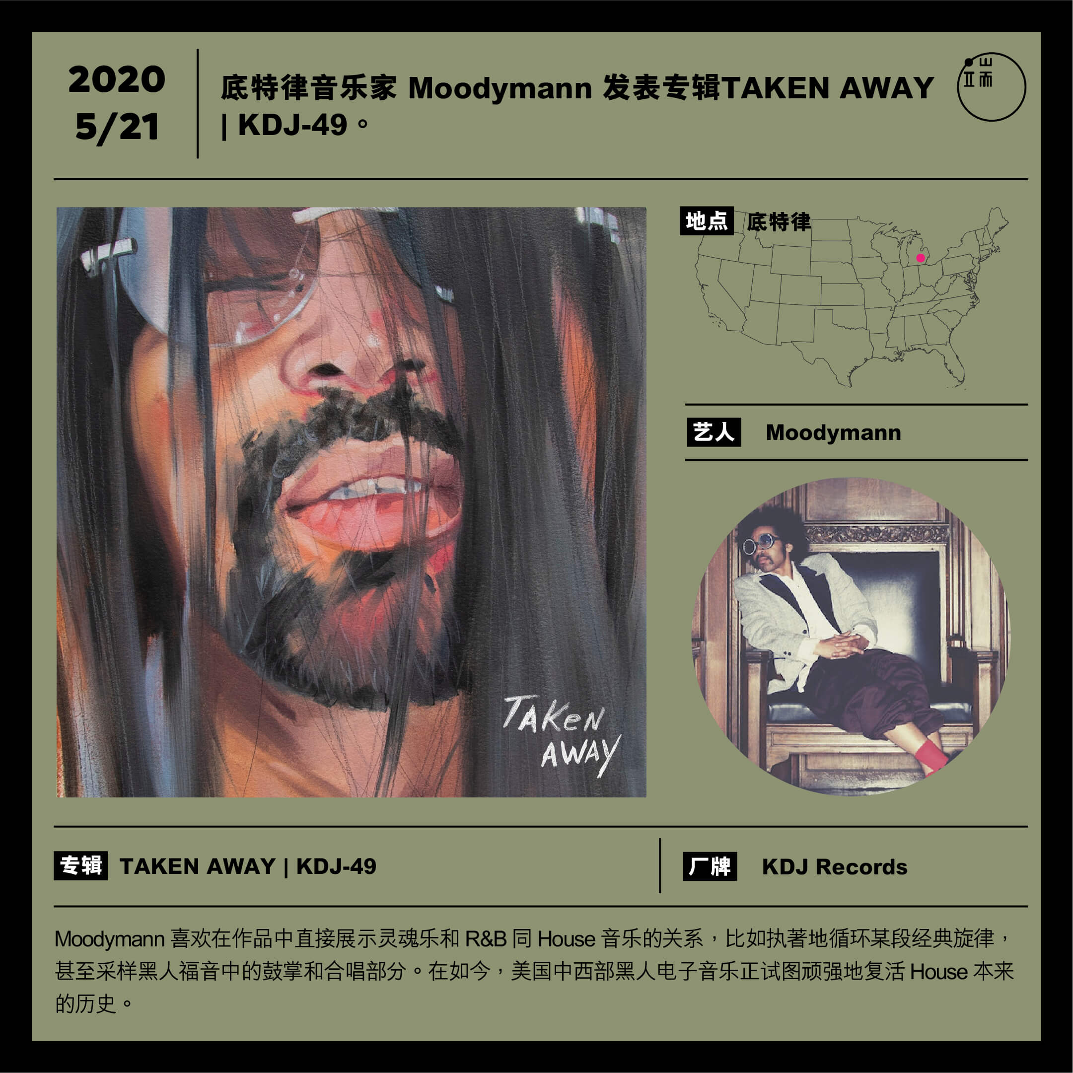 Moodymann - TAKEN AWAY | KDJ-49。
