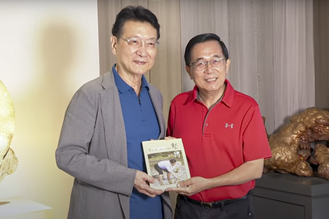趙少康日前到台南拜訪前總統陳水扁。