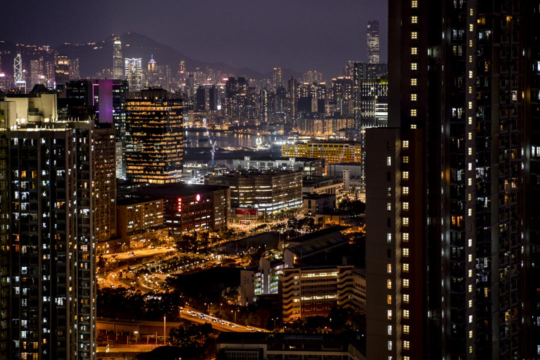 2020年,香港的住宅與商廈。