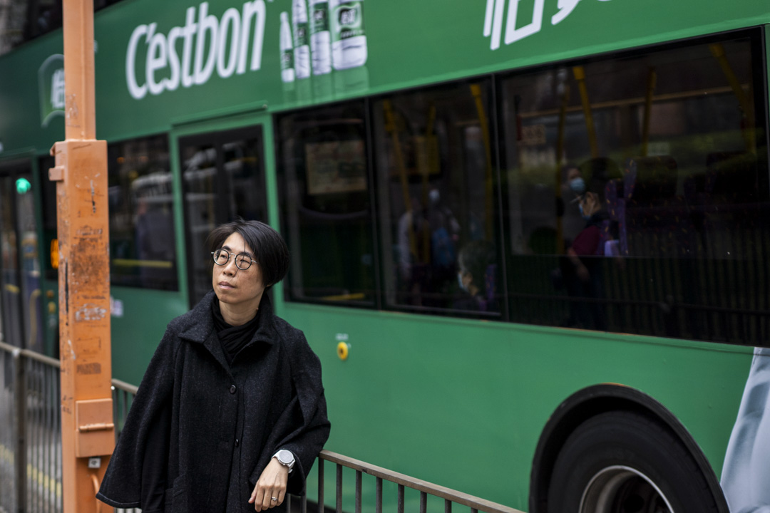 麥海珊在觀塘裕民坊。