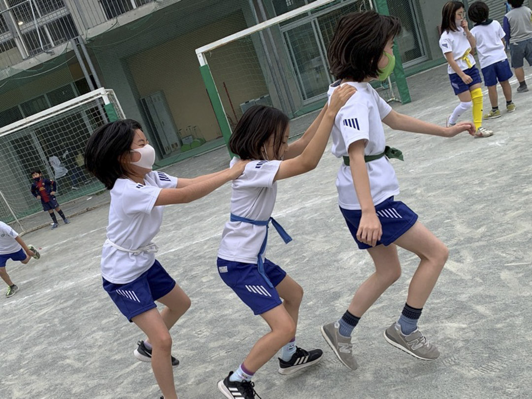 和光小學運動會的練習如荼地進行。