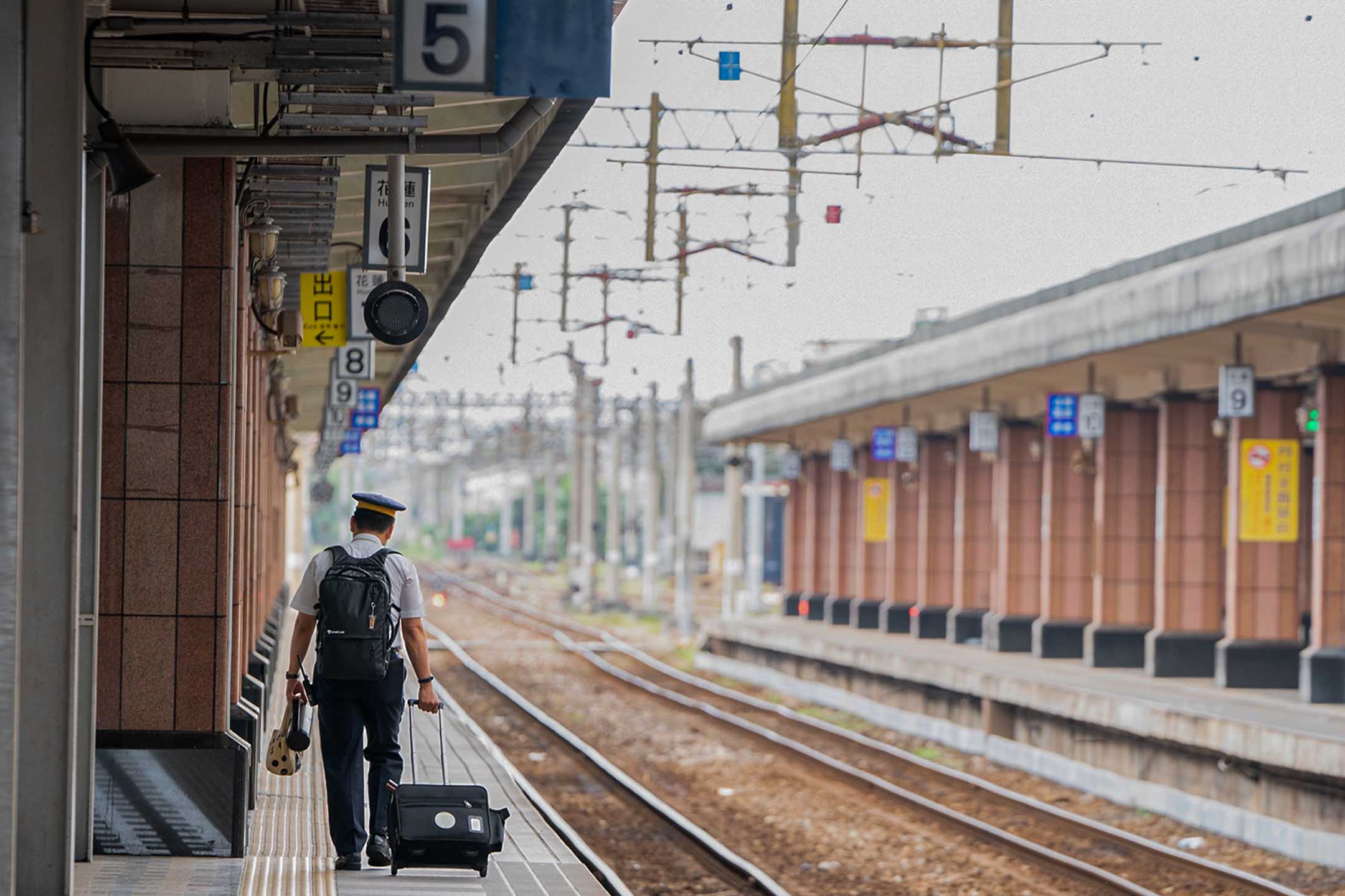 2021年4月8日,花蓮火車站。