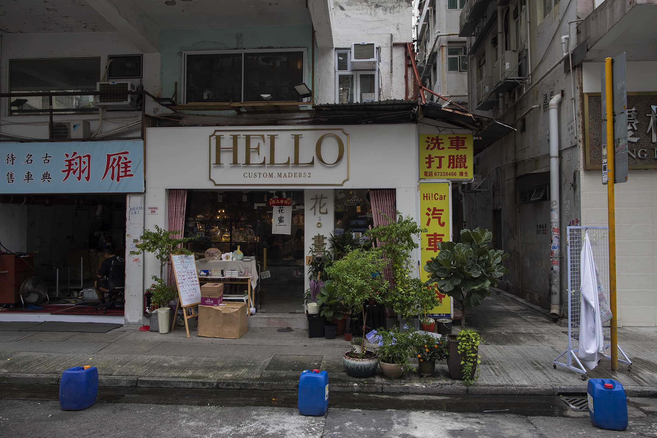 深水埗大南街手作店 花。畫。