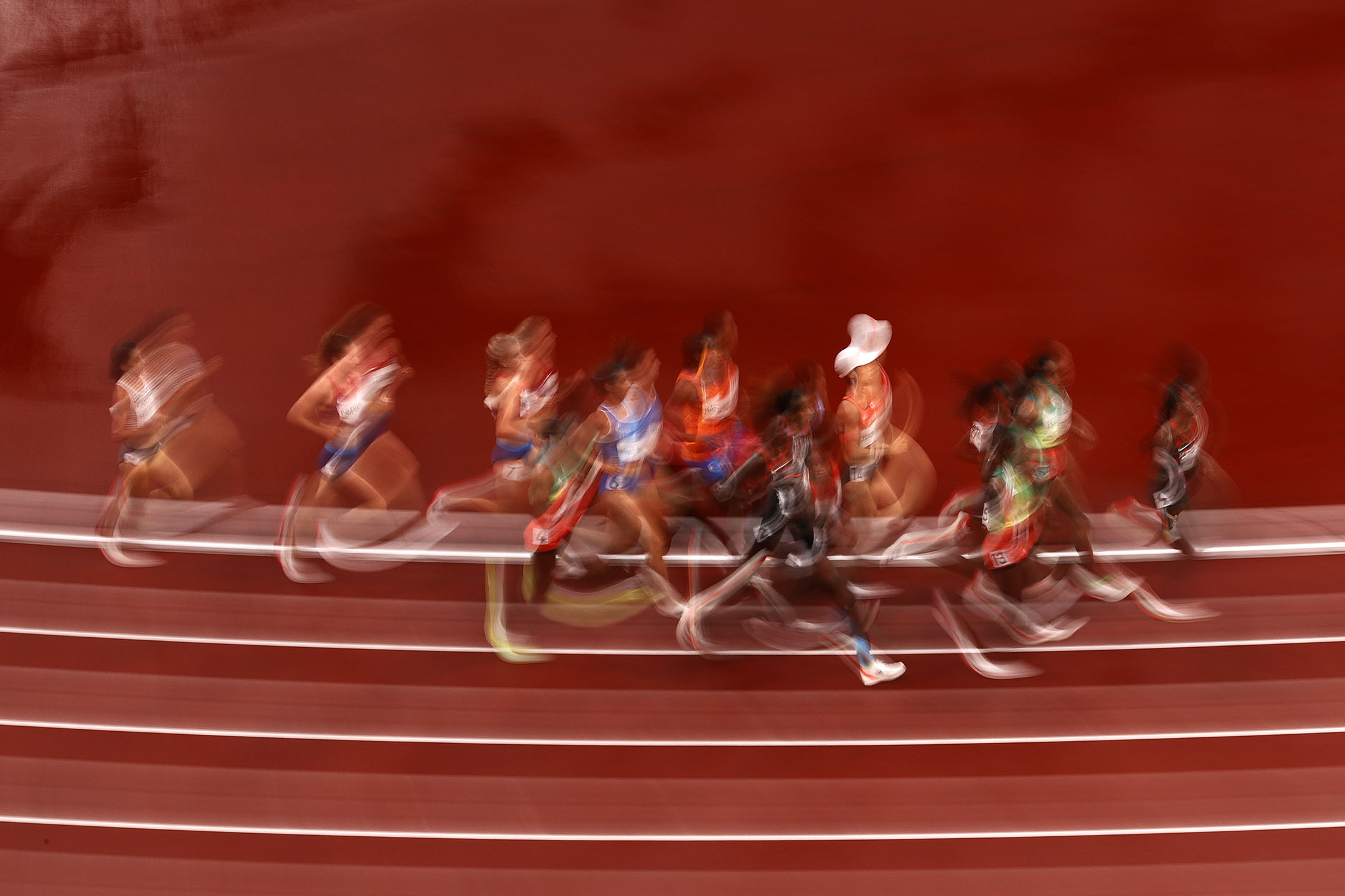2021年8月2日日本东京,奥林匹克体育场举行女子5000米决赛。