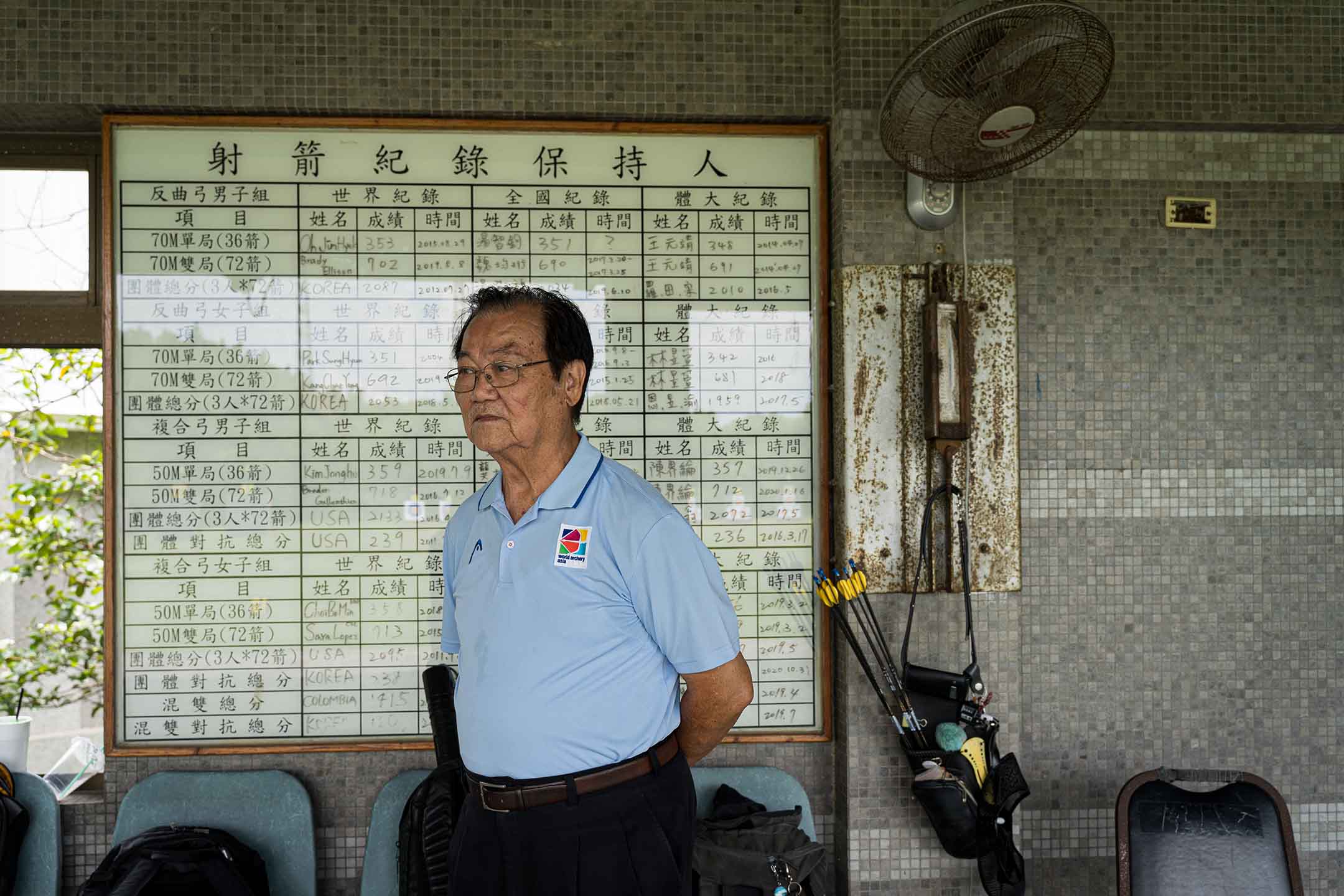 桃園市射箭委員會主委、中華射箭協會常務理事賴文郎。