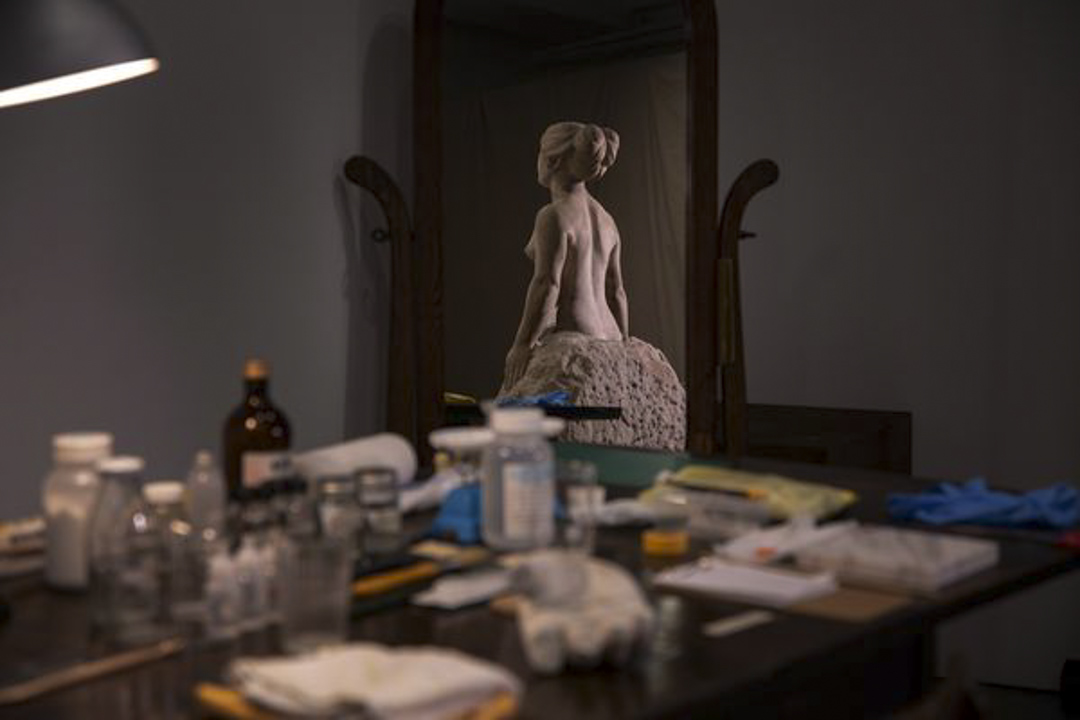 黄土水名作《甘露水》将于年底修复后在北师美术馆展出,修复计划由日籍修复师森纯一主持。