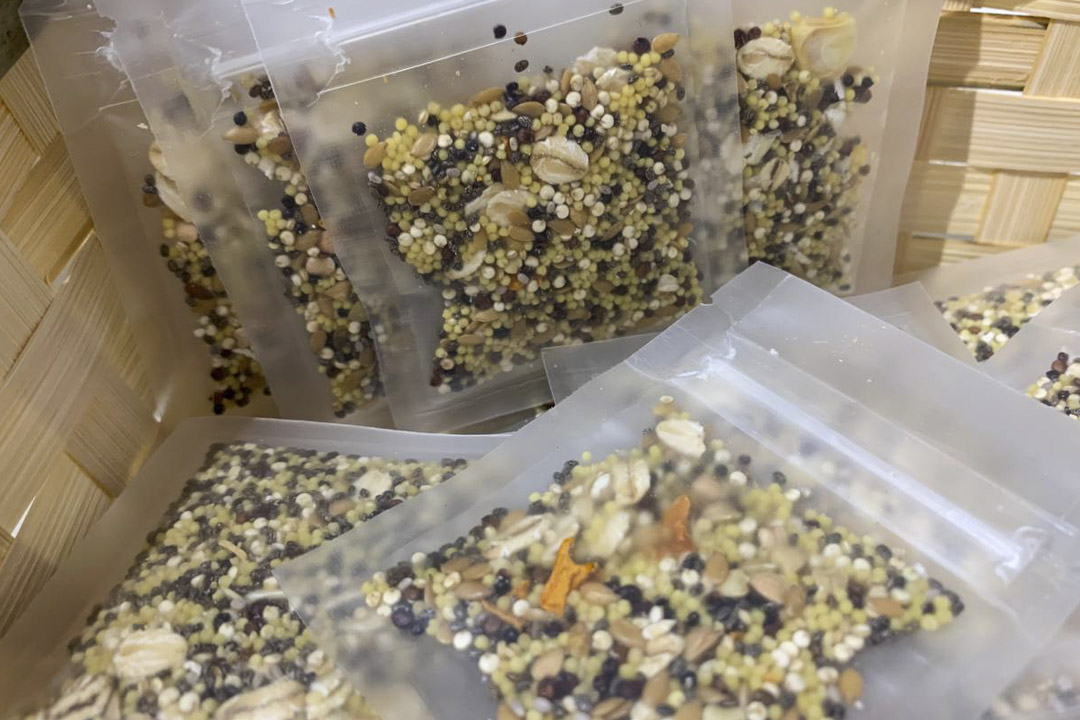 Winifred自己調配的應急主糧包。