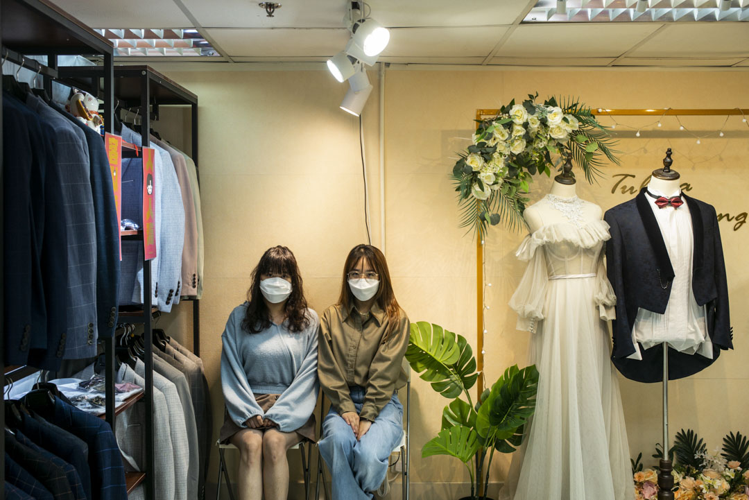 婚紗店Tulipa Wedding老闆Yeeco及Linda。