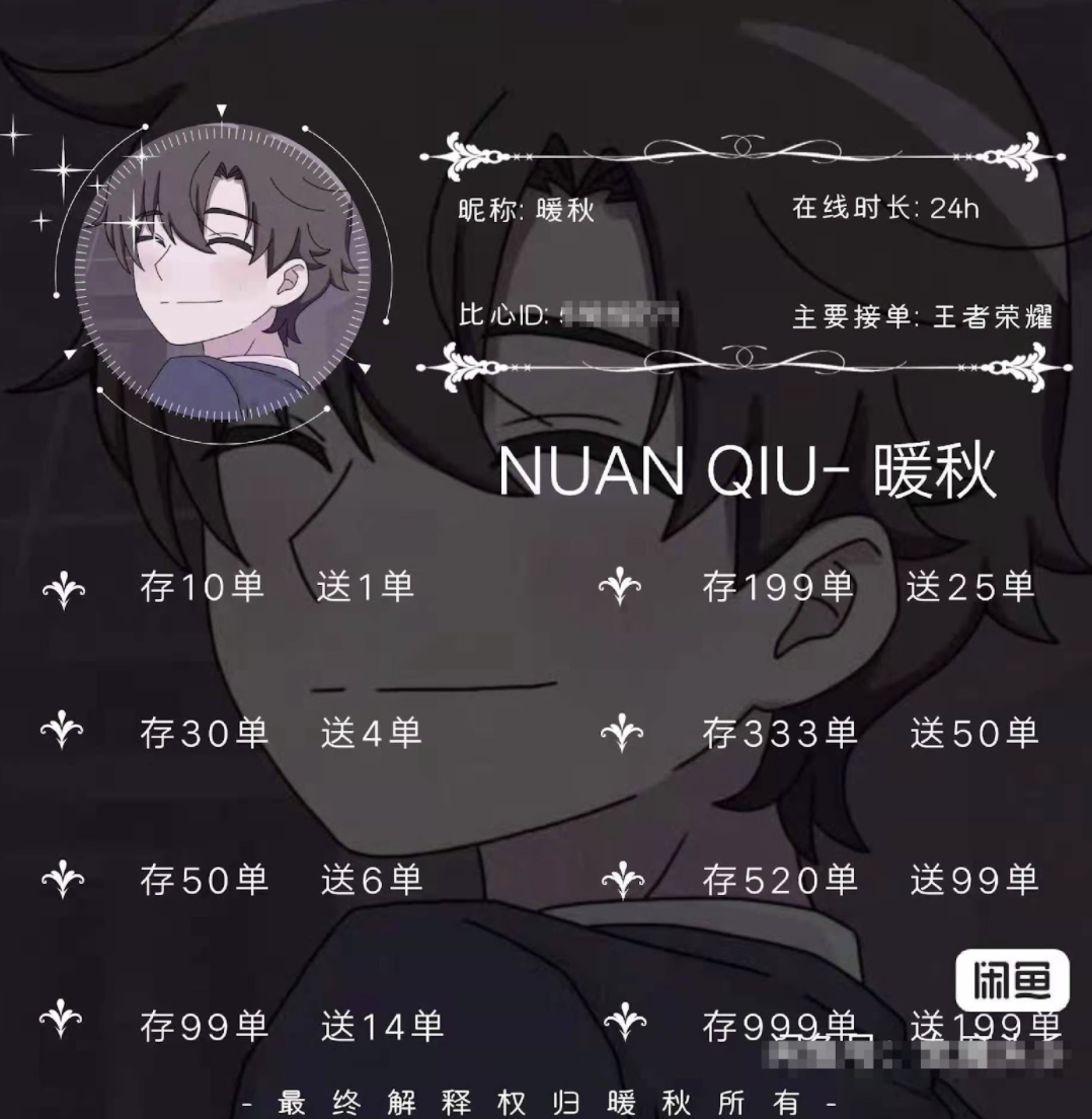 電商平台閒魚上售賣的資質圖模板之一